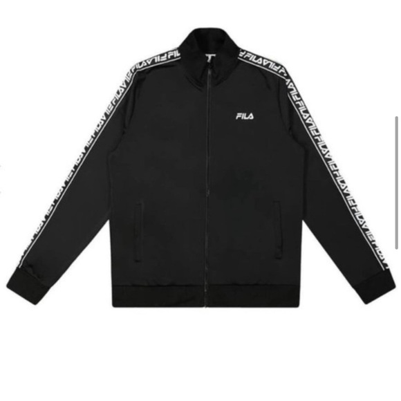 Fila NWT Men’s Black Tape 90s Y2K Track Jacket Coat Sweater - Picture 4 of 10